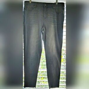 Lane Bryant Grey Mid Rise Super Stretch Ankle Jeans Sz 16 NWT
